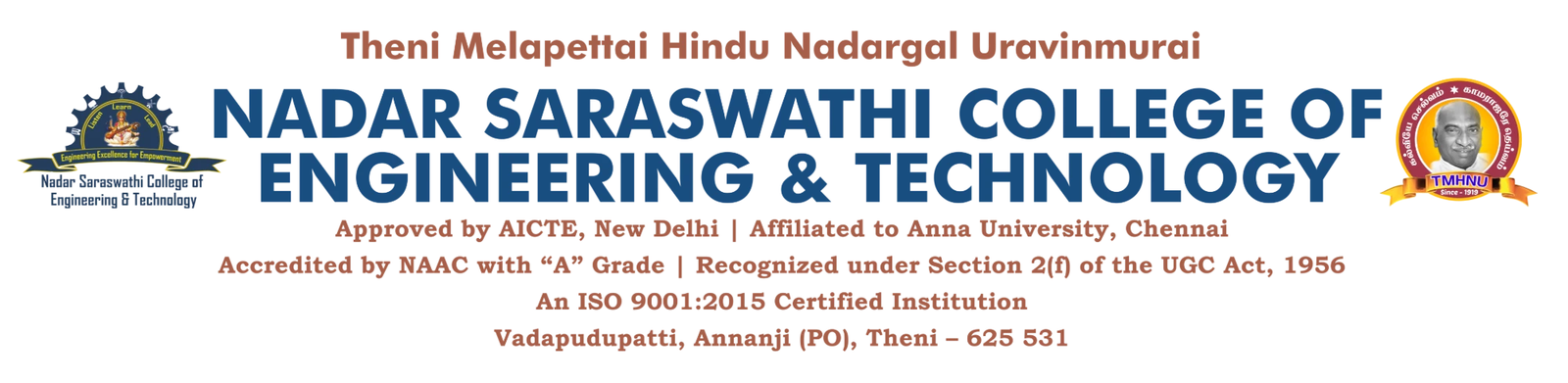 Nadar Saraswathi College of Engineering & Technology, Theni